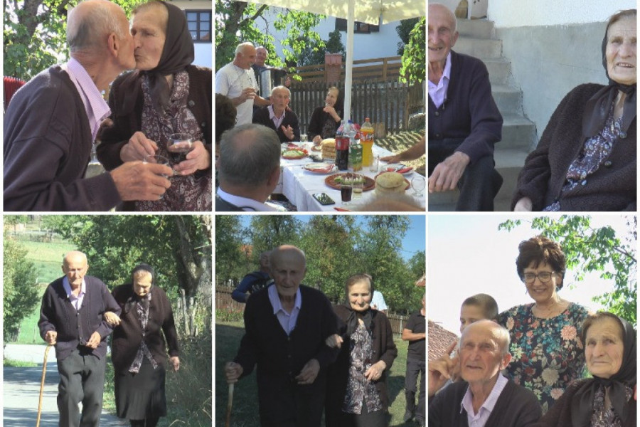 Komšije se ne sećaju njihove svadbe, a oni se vole kao prvog dana: Milojka i Momir iz Lunovog sela proslavili 70 godina braka na spektakularan način!