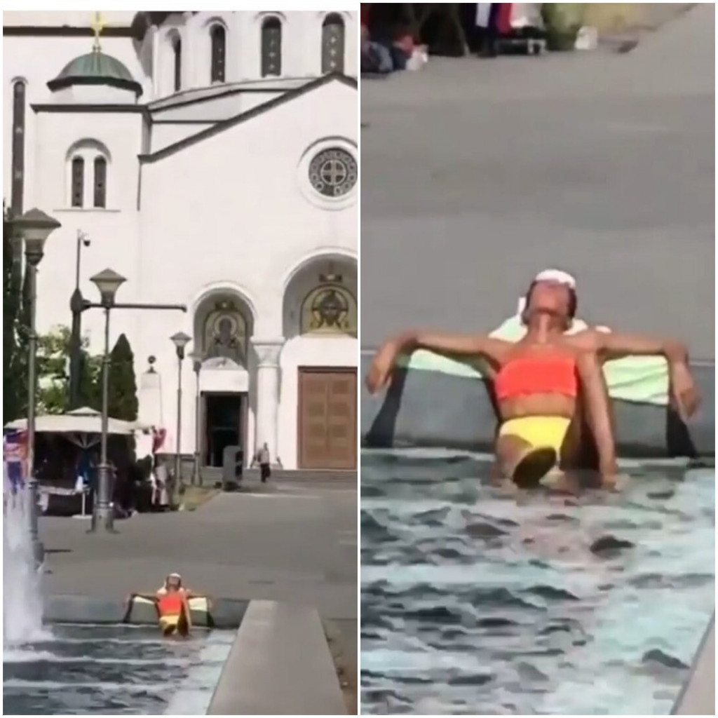 "Kome treba more kada imaš fontane": Fotografija žene iz centra BEOGRADA masovno se deli po mrežama i ljudi se pitaju da li je ovo REALNO
