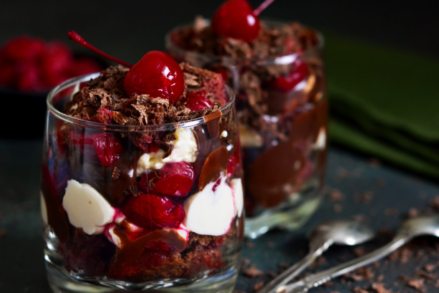 Švarcvald torta u čaši, predivan desert za svaku priliku