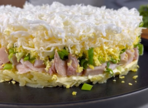 OBLAK salata je NOVA mimoza: Recept je postao PRAVI HIT, samo zamenite šunku piletinom, SIR će se istopiti u ustima