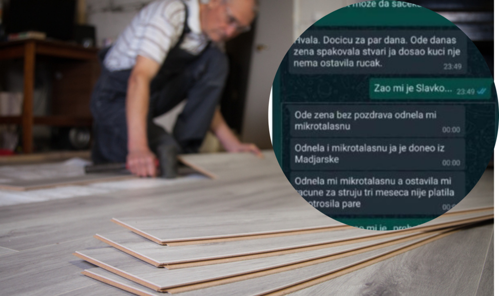 Gori Tviter zbog MAJSTORA Slavka: Nije postavio LAMINAT, jer ga je žena OSTAVILA "Zapio sam se, RAZUMITE ME!"