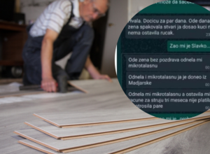 Gori Tviter zbog MAJSTORA Slavka: Nije postavio LAMINAT, jer ga je žena OSTAVILA "Zapio sam se, RAZUMITE ME!"