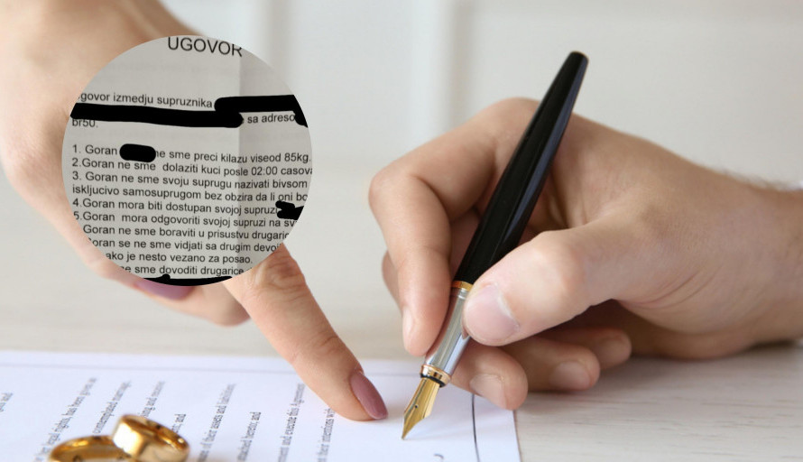 Goran dobio predbračni UGOVOR kao iz PAKLA: Njegova ŽENA mora da proverava njegov TELEFON, a postoji i zahtev za INTIMNE ODNOSE