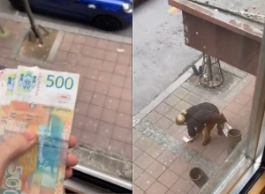 Srbi POBESNELI zbog ovog videa: Momak BACAO PARE kroz prozor da ponizi ljude i uz OGAVNE komentare snimao reakciju prolaznika