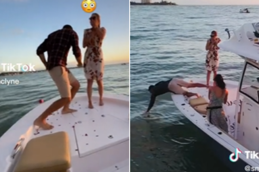 Osam MILIONA ljudi je zasmejao ovaj VIDEO: Krenuo je da zaprosi devojku, a onda završio u hladnom OKEANU