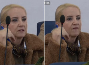 (VIDEO) KAMERE SNIMILE BAKIROVU ŽENU: Sebija žvakala žvaku na sednici Skupštine Kantona Sarajevo