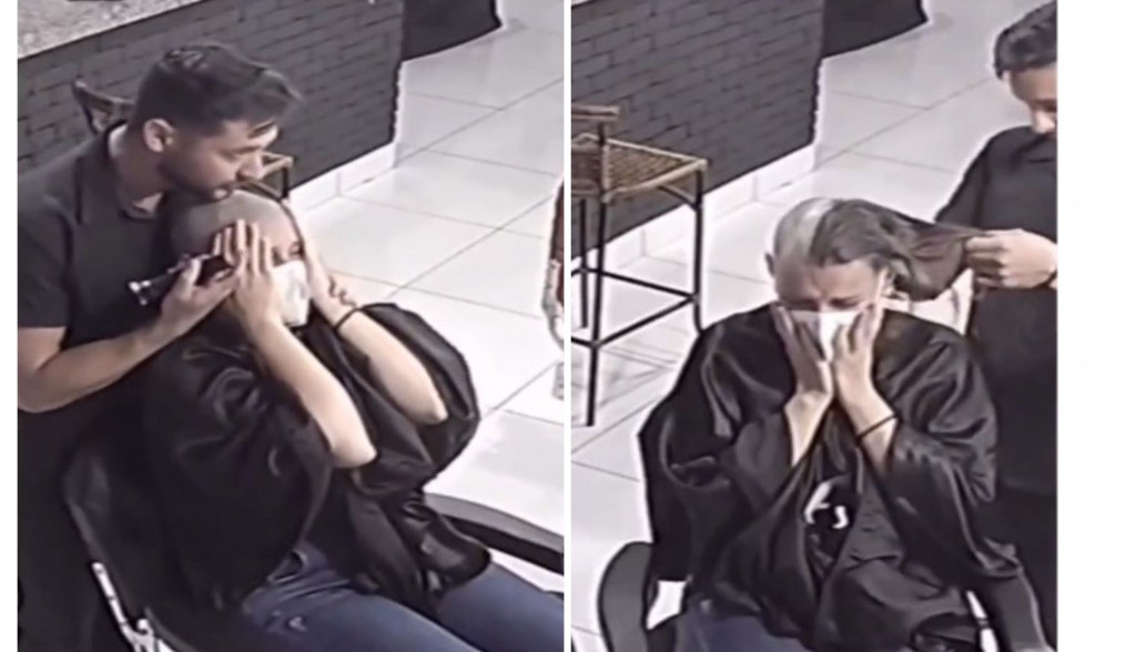Frizer je svojim gestom RASPLAKAO internet: Šišao je ženu obolelu od KARCINOMA, a onda napravio potez koji će se pamtiti (VIDEO)
