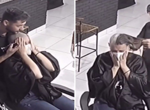 Frizer je svojim gestom RASPLAKAO internet: Šišao je ženu obolelu od KARCINOMA, a onda napravio potez koji će se pamtiti (VIDEO)