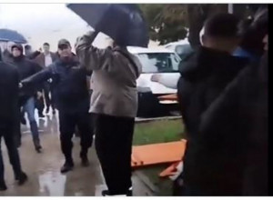 "BELVEDER NIJE PAO, JAKOV JESTE“ Novi snimak kako obezbeđenje OBARA Milatovića! Milov podmladak besni na mrežama (VIDEO)