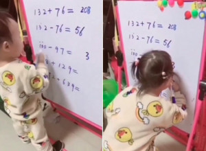 Beba GENIJE, sabira i oduzima trocifrene brojeve: Način na koji računa je IMPRESIVAN, kladimo se da ćete se i vi IZNENADITI