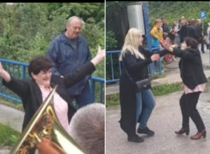 Trubači, smeh i suze: Ovako su kolege ispratile Draganu u penziju nakon 43 godine radnog staža (VIDEO)