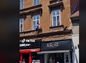 HEROJ IZ ZAGREBA HODAO PO ZGRADI: Svi su gledali bez daha ovo spasavanje (VIDEO)