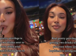 "Prava privilegija lepote je dobiti dva pića čak i kad tvoj dečko sedi pored tebe": Devojka izazvala rat na društvenim mrežama