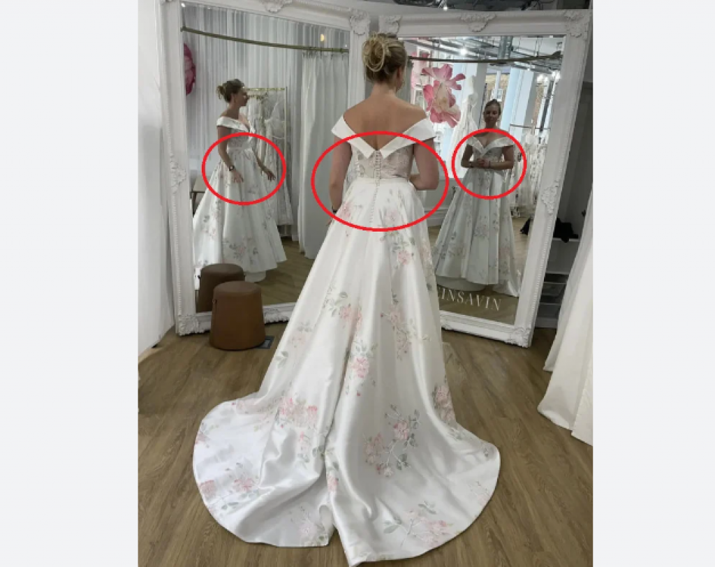 Bizarna fotografija koja je zbunila sve: Žena u venčanici koja izgleda drugačije iz svakog ugla
