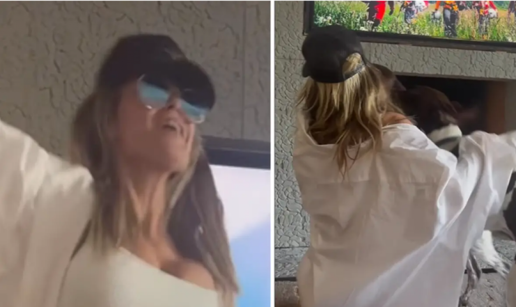 Hajdi Klum u nikad opuštenijem izdanju: U donjem vešu i košulji zapalila Instagram zanosnom figurom