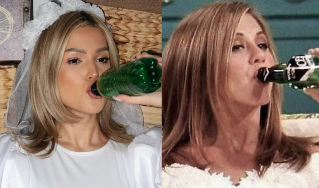 Balkanska Rejčel iz ,,Prijatelja": Influenserka sa naših prostora rekreirala scene iz hit serije, pronađite razliku