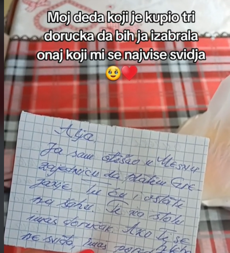 "Šta bih dala da imam takvog deku!" Devojka podelila emotivni snimak na društvenim mrežama, a zbog onoga što je prikazala svi su se raznežili