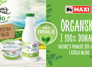 Domaći organski jogurt i kiselo mleko stigli u MAXI supermarkete