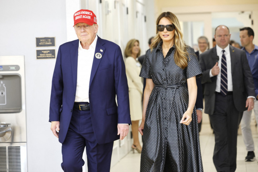 Elegancija dostojna prve dame: Melanija Tramp zablistala u Dioru na glasanju, haljina od koje zastaje dah