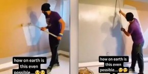 Ovako se to radi: Momak oduševio milione - Uspeo je da okreči ceo zid za samo 30 sekundi, evo u čemu je caka