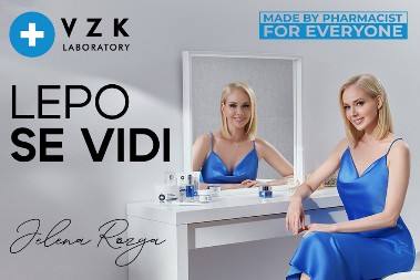 Jelena Rozga  zaštitno lice VZK Laboratory dermokozmetike