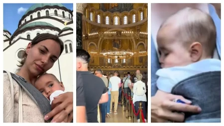 Sa bebom u naručju satima čekala da celiva Pojas Presvete Bogorodice! Srpkinja za Mame.rs: Ovo ću pričati ćerki ceo život