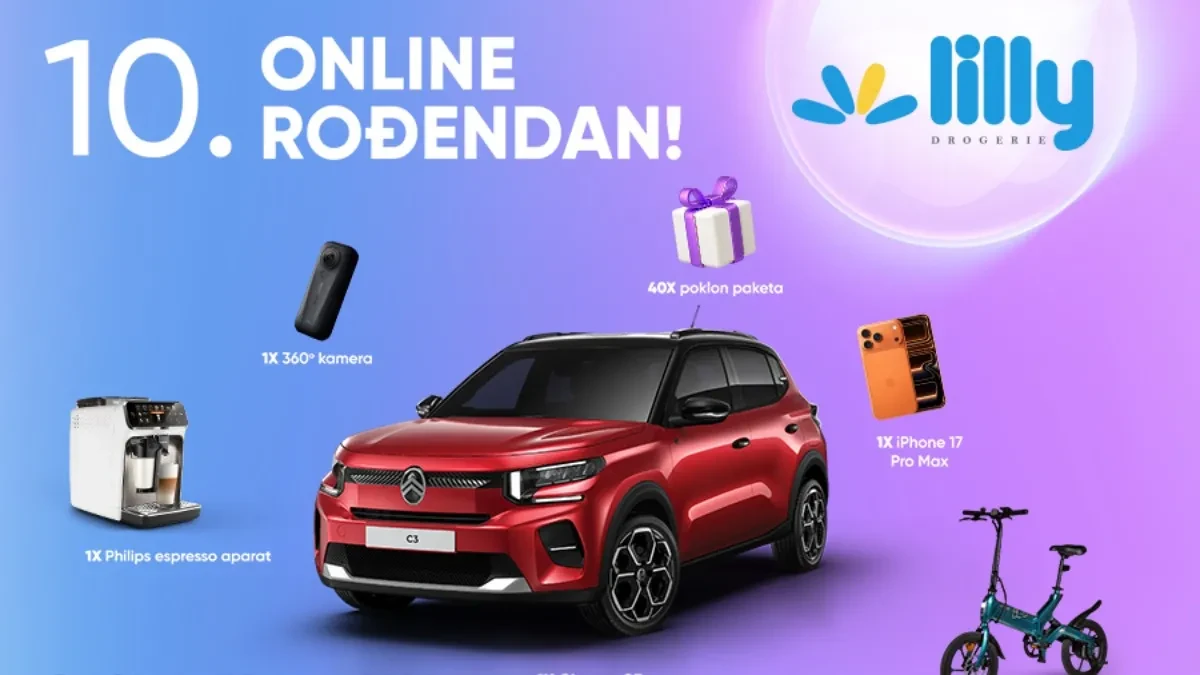 Lilly online slavi 10. rođendan! Fantastični popusti tokom juna i nagradna igra - glavna nagrada automobil! 